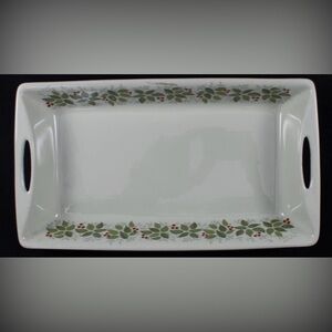 Figgjo Norway Brazil Rectangular Baker w/ handles hand painted silk screened